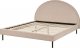 Beliani Łóżko boucle 160 x 200 cm beżowe MARGUT 1