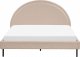 Beliani Łóżko boucle 160 x 200 cm beżowe MARGUT 2