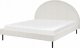 Beliani Łóżko boucle 160 x 200 cm białe MARGUT 1