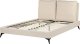 Beliani Łóżko boucle 140 x 200 cm beżowe MELLE 5
