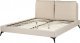 Beliani Łóżko boucle 160 x 200 cm beżowe MELLE 3