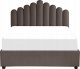 Beliani Łóżko z pojemnikiem welurowe 140 x 200 cm beżowoszare VINCENNES 5