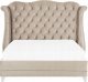 Beliani Łóżko welurowe 180 x 200 cm beżowe AYETTE 4