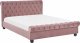 Beliani Łóżko wodne welurowe 180 x 200 cm różowe AVALLON 11