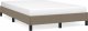 vidaXL vidaXL Rama łóżka, kolor taupe, 120x190 cm, obita tkaniną 1