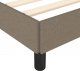 vidaXL vidaXL Rama łóżka, kolor taupe, 120x190 cm, obita tkaniną 6