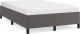 vidaXL vidaXL Rama łóżka, szara, 120x190 cm, sztuczna skóra 1