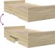 vidaXL vidaXL Rama łóżka z szufladami, dąb sonoma, 75x190 cm 7