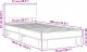 vidaXL vidaXL Rama łóżka, czarna, 75x190 cm, materiał drewnopochodny i metal 9