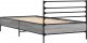 vidaXL vidaXL Rama łóżka, szary dąb sonoma, 90x190 cm 6