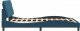vidaXL vidaXL Rama łóżka z oświetleniem LED, niebieska, 140x190 cm, aksamitna 5