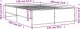 vidaXL vidaXL Rama łóżka, czarna, 135x190 cm, materiał drewnopochodny i metal 9