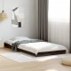 vidaXL vidaXL Rama łóżka, czarna, 75x190 cm, materiał drewnopochodny i metal 2