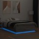 vidaXL vidaXL Rama łóżka z LED, szary dąb sonoma, 135x190 cm 4