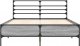 vidaXL vidaXL Rama łóżka, szary dąb sonoma, 120x200 cm 4