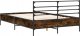 vidaXL vidaXL Rama łóżka, przydymiony dąb, 140x190 cm 6