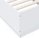 vidaXL vidaXL Rama łóżka z LED, biała, 90x190 cm, materiał drewnopochodny 9