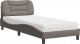 vidaXL vidaXL Łóżko z materacem, taupe, 90x190 cm, obite tkaniną 2