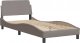 vidaXL vidaXL Łóżko z materacem, taupe, 90x190 cm, obite tkaniną 4