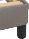 vidaXL vidaXL Łóżko z materacem, taupe, 90x190 cm, obite tkaniną 9