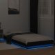 vidaXL vidaXL Rama łóżka z LED, czarna, 90x190 cm, materiał drewnopochodny 3