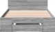 vidaXL vidaXL Rama łóżka z szufladą, szary dąb sonoma, 75x190 cm 4