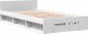 vidaXL Rama łóżka z szufladą, biała, 100x200 cm 2