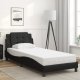 vidaXL vidaXL Rama łóżka z LED, czarna, 90x190 cm, sztuczna skóra 5