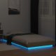 vidaXL vidaXL Rama łóżka z LED, dąb sonoma, 90x190cm, materiał drewnopochodny 3