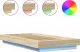 vidaXL vidaXL Rama łóżka z LED, dąb sonoma, 90x190cm, materiał drewnopochodny 8