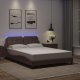 vidaXL vidaXL Rama łóżka z LED, brązowa, 120x200 cm, sztuczna skóra 4
