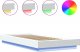 vidaXL vidaXL Rama łóżka z LED, biała, 90x190 cm, materiał drewnopochodny 8
