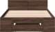 vidaXL vidaXL Rama łóżka z szufladą, brązowy dąb, 75x190 cm 4