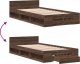 vidaXL vidaXL Rama łóżka z szufladą, brązowy dąb, 75x190 cm 7