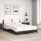 vidaXL vidaXL Rama łóżka z LED, czarno-biała, 140x200 cm, sztuczna skóra 5
