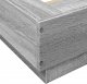 vidaXL vidaXL Rama łóżka z LED, szary dąb sonoma, 135x190 cm 10