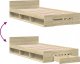 vidaXL vidaXL Rama łóżka z szufladą, dąb sonoma, 90x190 cm 7
