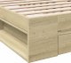 vidaXL vidaXL Rama łóżka z szufladą, dąb sonoma, 90x190 cm 8