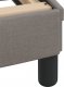 vidaXL vidaXL Łóżko z materacem, taupe, 140x200 cm, obite tkaniną 7