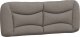 vidaXL vidaXL Łóżko z materacem, taupe, 140x190 cm, obite tkaniną 5