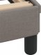 vidaXL vidaXL Łóżko z materacem, taupe, 140x190 cm, obite tkaniną 7
