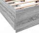 vidaXL Rama łóżka z szufladami, szary dąb sonoma, 140x190 cm 8