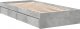 vidaXL vidaXL Rama łóżka z szufladami, szarość betonu, 75x190 cm 6