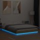 vidaXL vidaXL Rama łóżka z LED, dąb sonoma, 140x190 cm 3