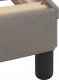 vidaXL vidaXL Łóżko z materacem, taupe, 90x190 cm, obite tkaniną 6