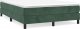 vidaXL Rama łóżka, ciemnozielona, 140x200 cm, tapicerowana aksamitem 2
