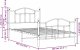 vidaXL Metalowa rama łóżka z wezgłowiem i zanóżkiem, biała, 100x200 cm 9