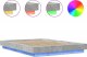 vidaXL vidaXL Rama łóżka z LED, szarość betonu, 120x200 cm 8