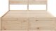 vidaXL vidaXL Rama łóżka z szufladami, 150x200 cm, sosnowa 3