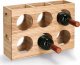 Zeller Stojak na 6 butelek, drewno, 38 x 11,6 x 27 cm 2